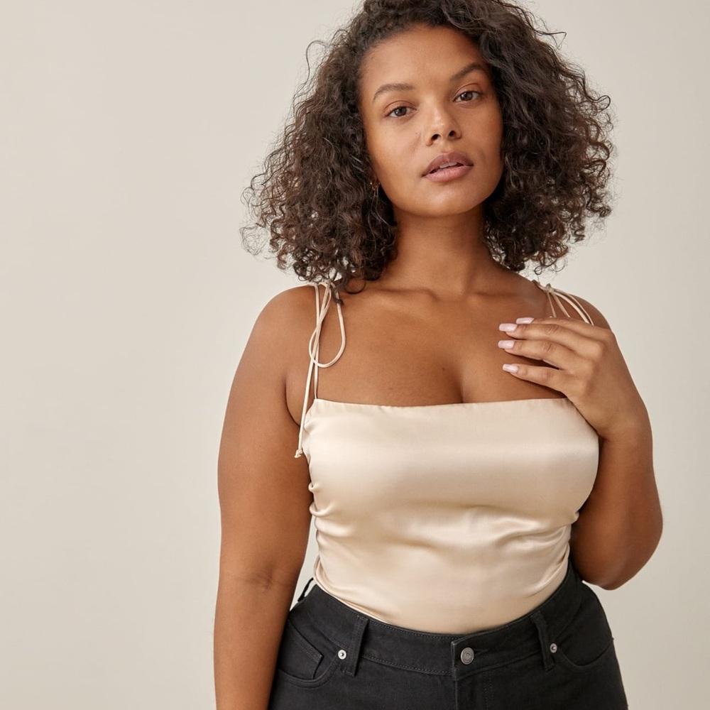 Reformation Lucrezia Silk Top Es